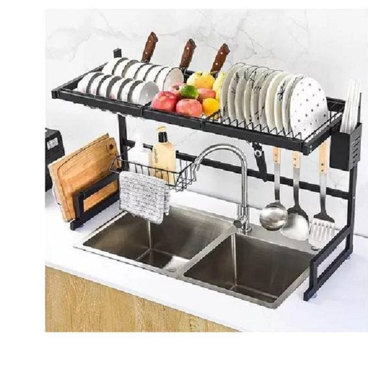 GENERICO - Organizador de cocina escurridor de platos de 85 cm