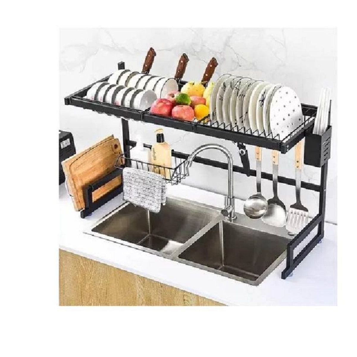 GENERICO - Organizador de cocina escurridor de platos de 85 cm
