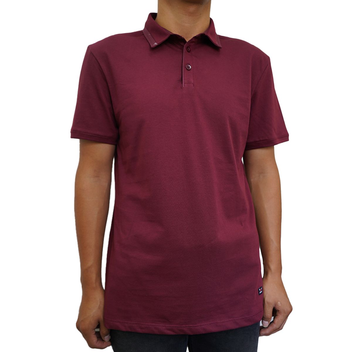 JUSTO - POLO GUINDA BOX - CAMISERO ALGODON