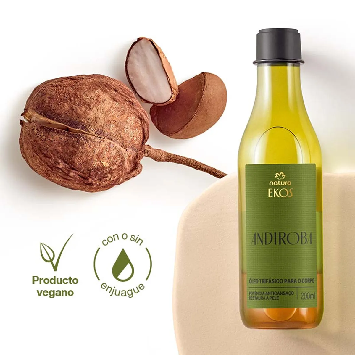 Natura - Aceite Trifásico Corporal Ekos Andiroba