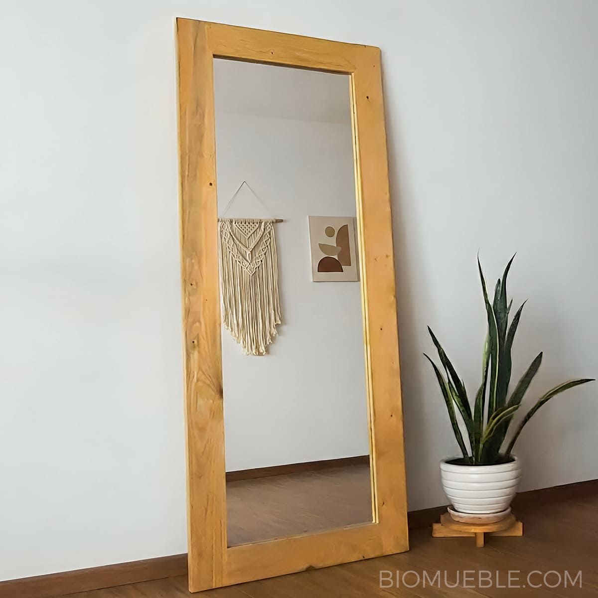 GENERICO - Espejo RAISSA  Cuerpo Completo en Madera Reciclada