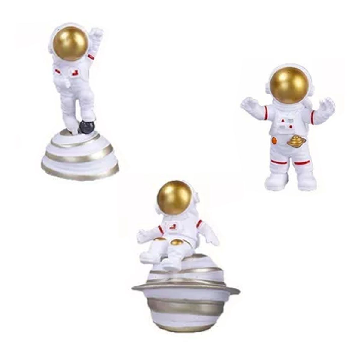 42AROZINA - Escultura De Astronauta Exquisit Adorno Para Pasteles Niños