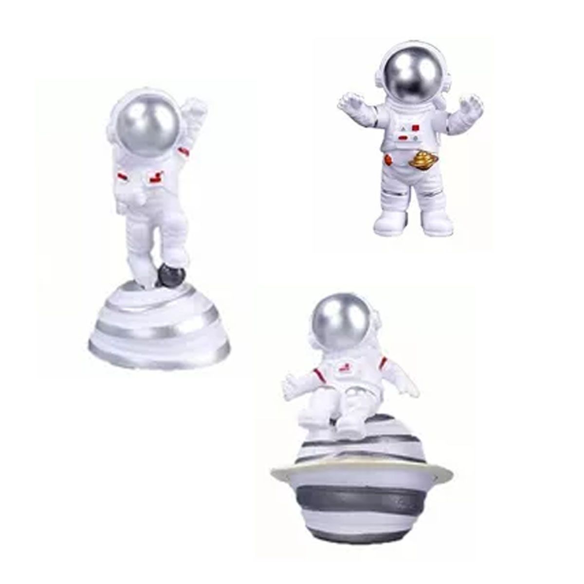 42AROZINA - Escultura De Astronauta Exquisit Adorno Para Pasteles Niños