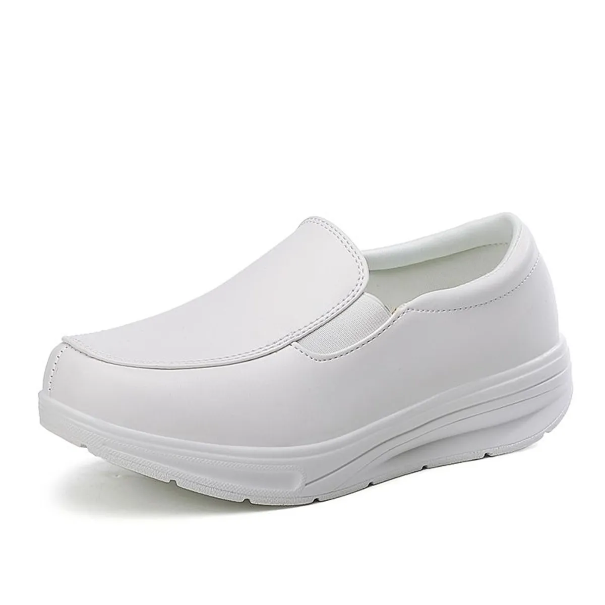 XHCY - Zapatos De Enfermera Zapatos Casuales De Cuero Pequeños Para