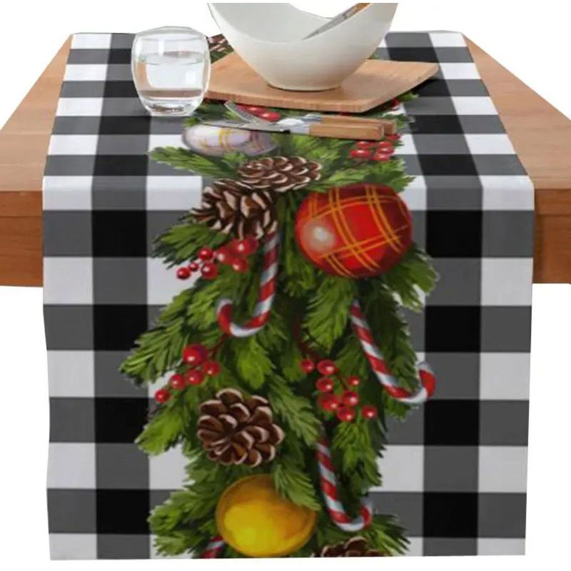KAST PE - Camino de Mesa Navideño 33x62 cm Modelo101 - Multicolor