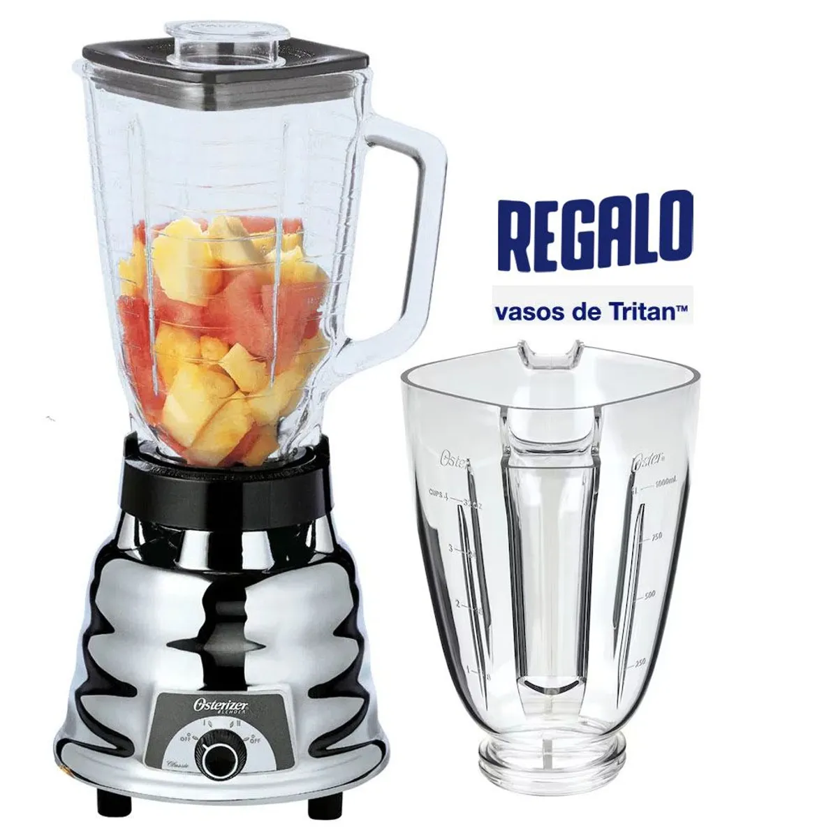 OSTER - Licuadora 2 Velocidades Oster Clasico 250-22 Plateado