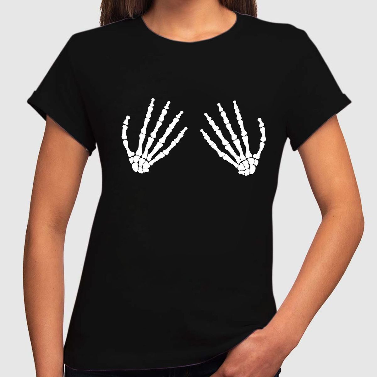 GENERICO - Polo Brilla Oscuridad Squeletor Dama