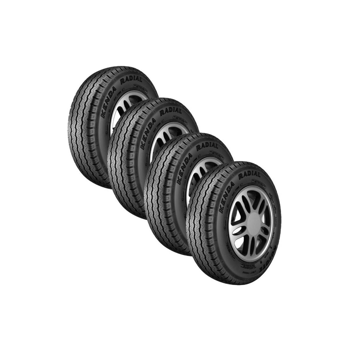 KENDA - PACK 4 LLANTA 155R 13 C 91/89N 8PR KENDA KR06