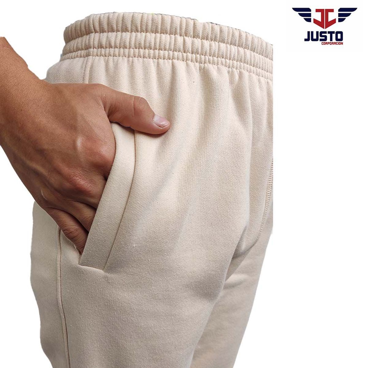 JUST - JOGGER BEIGE - FRANELA REACTIVO