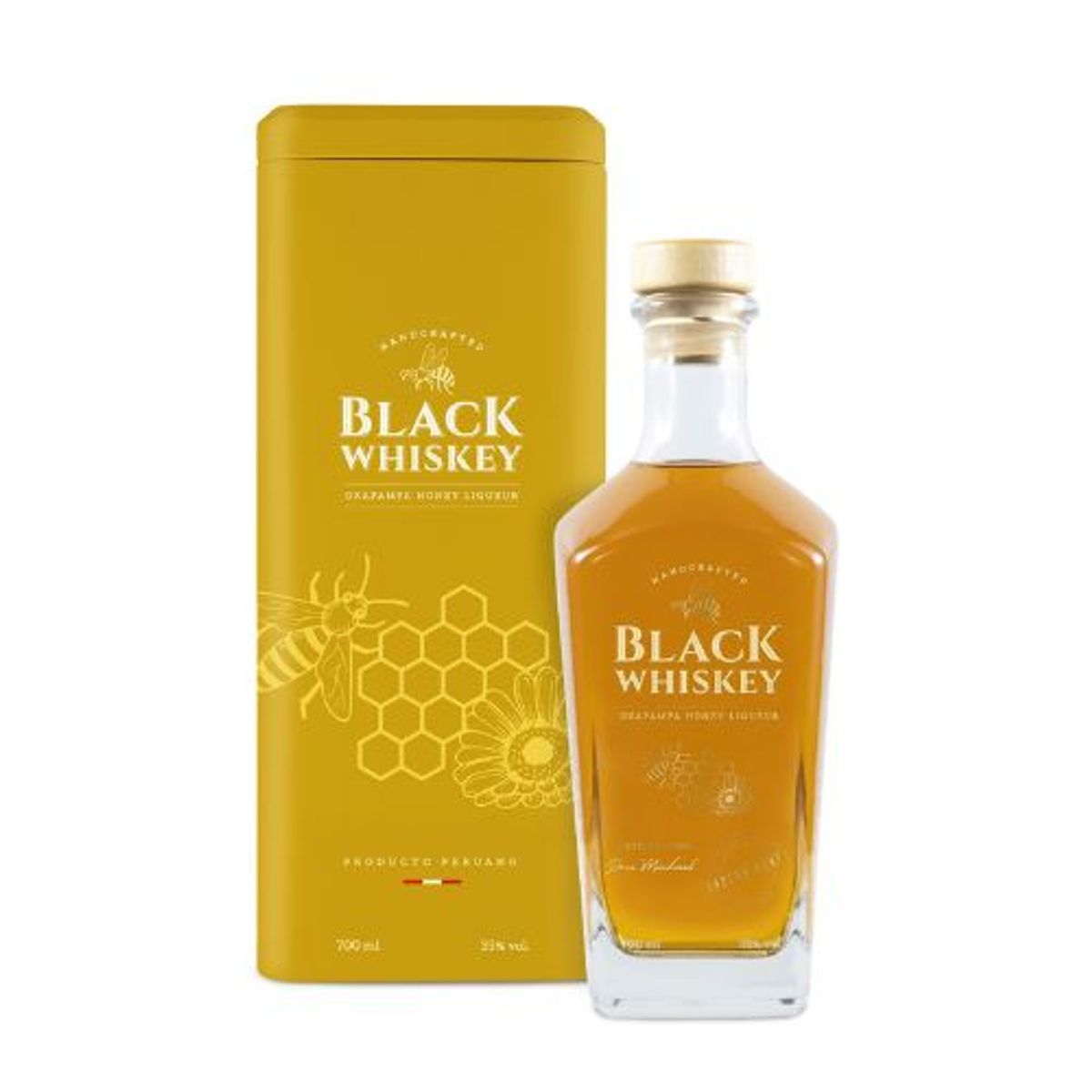 WHISKEY - BLACK WHISKEY OXAPAMPA HONEY 700 ML