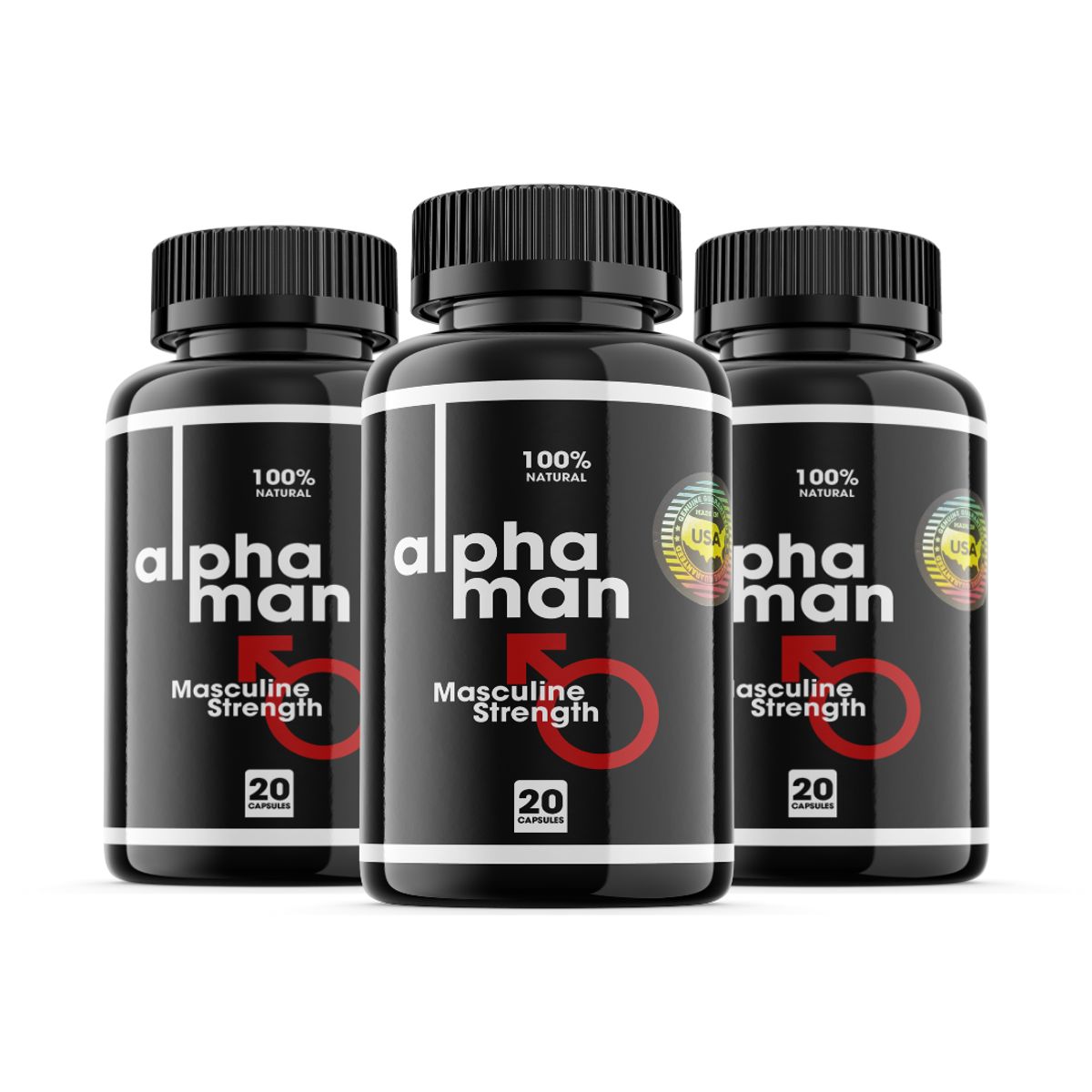 GENERICO - Alphaman Pack 3x2 Potencializador 100% Natural Aumenta tu Potencia