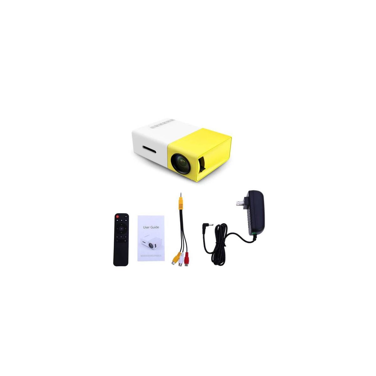 GENERICO - Mini Proyector Portatil 1080p LED AV VGA HDMI USB SD