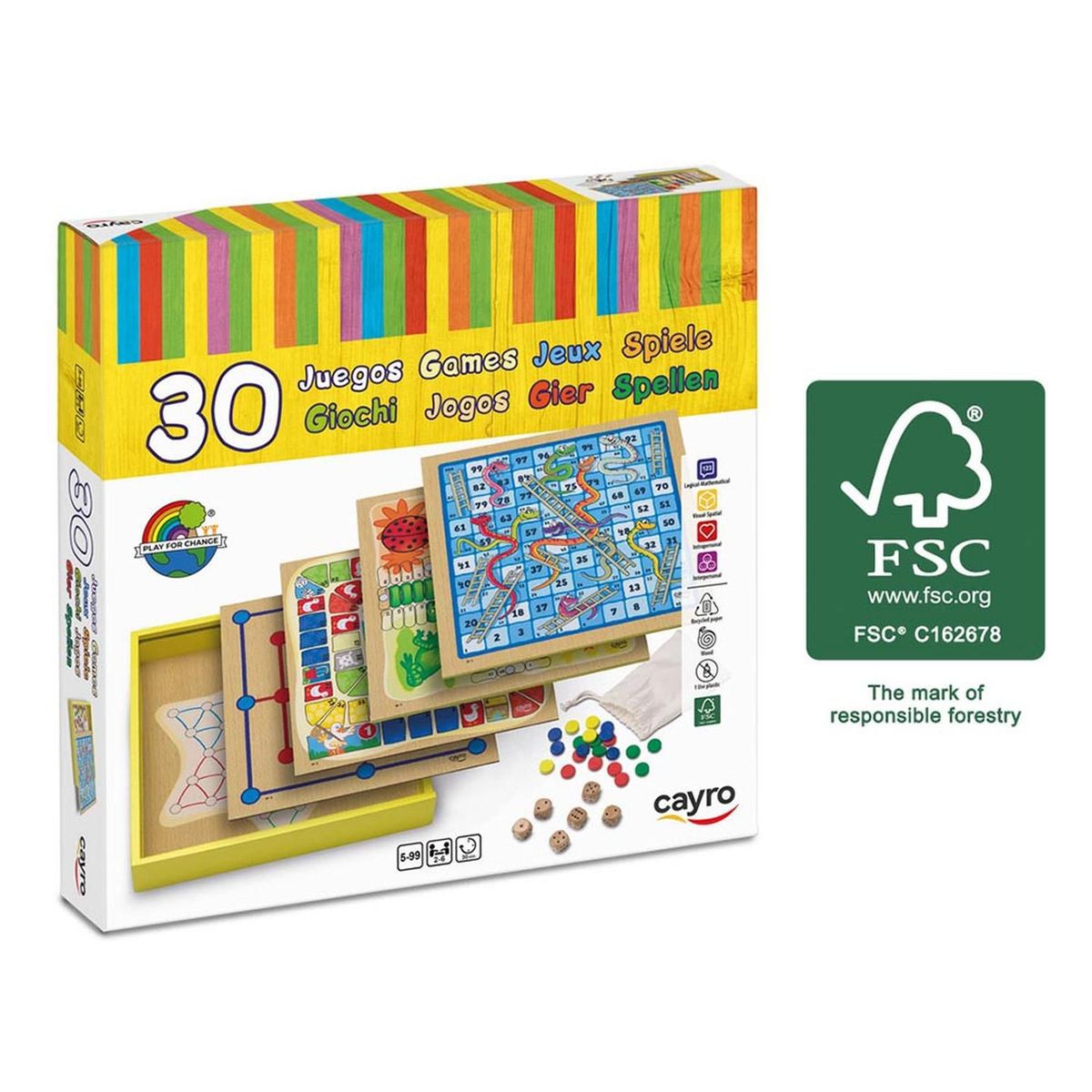 CAYRO - Cayro 30 Juegos de Madera FSC