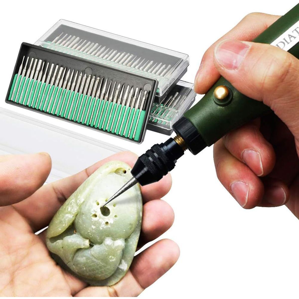 GENERICO - Brocas Diamantadas Para Tallado Set 30 Pcs