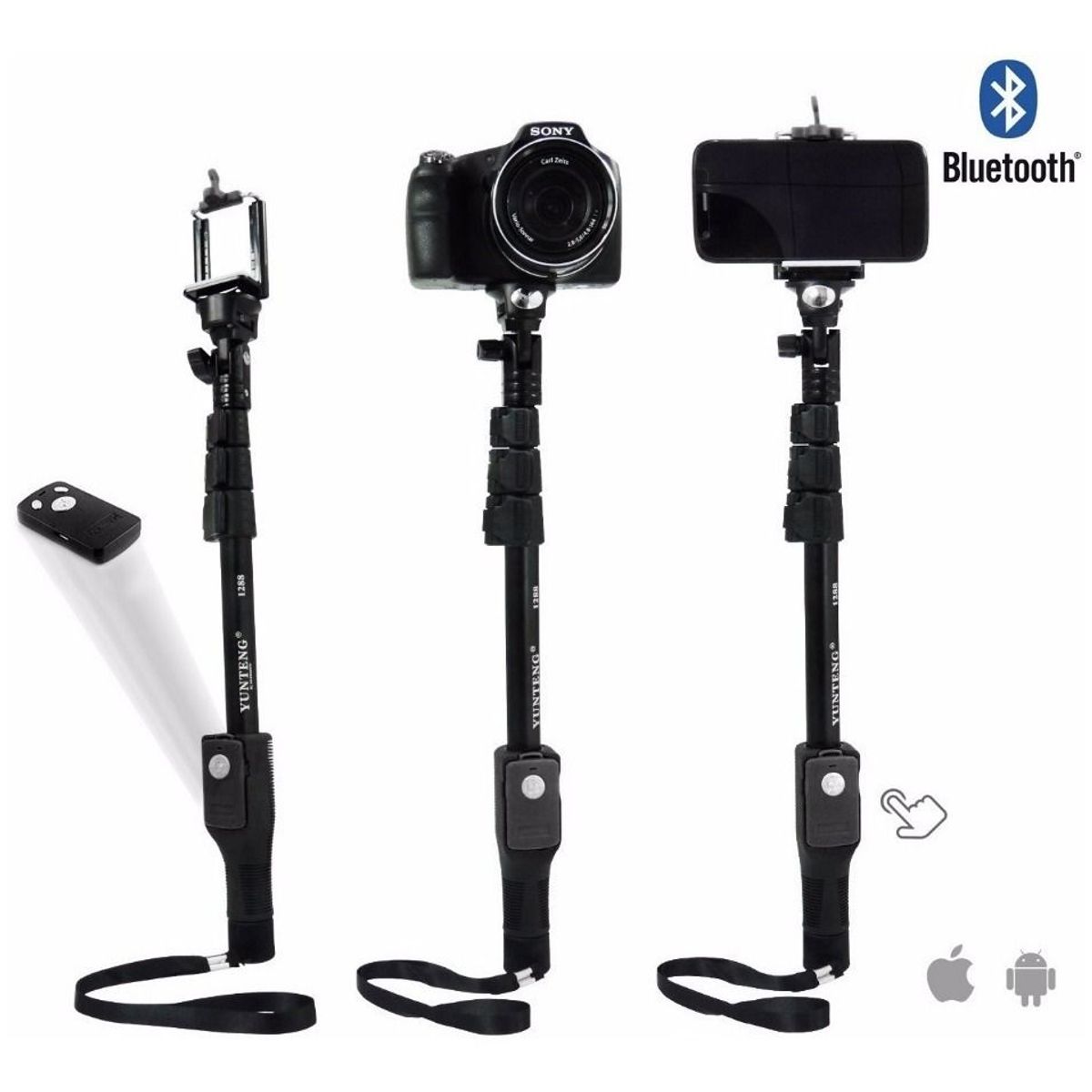 PREMIUM - Monopod Palo Selfie Para Celular Y Camara Gopro con Disparador
