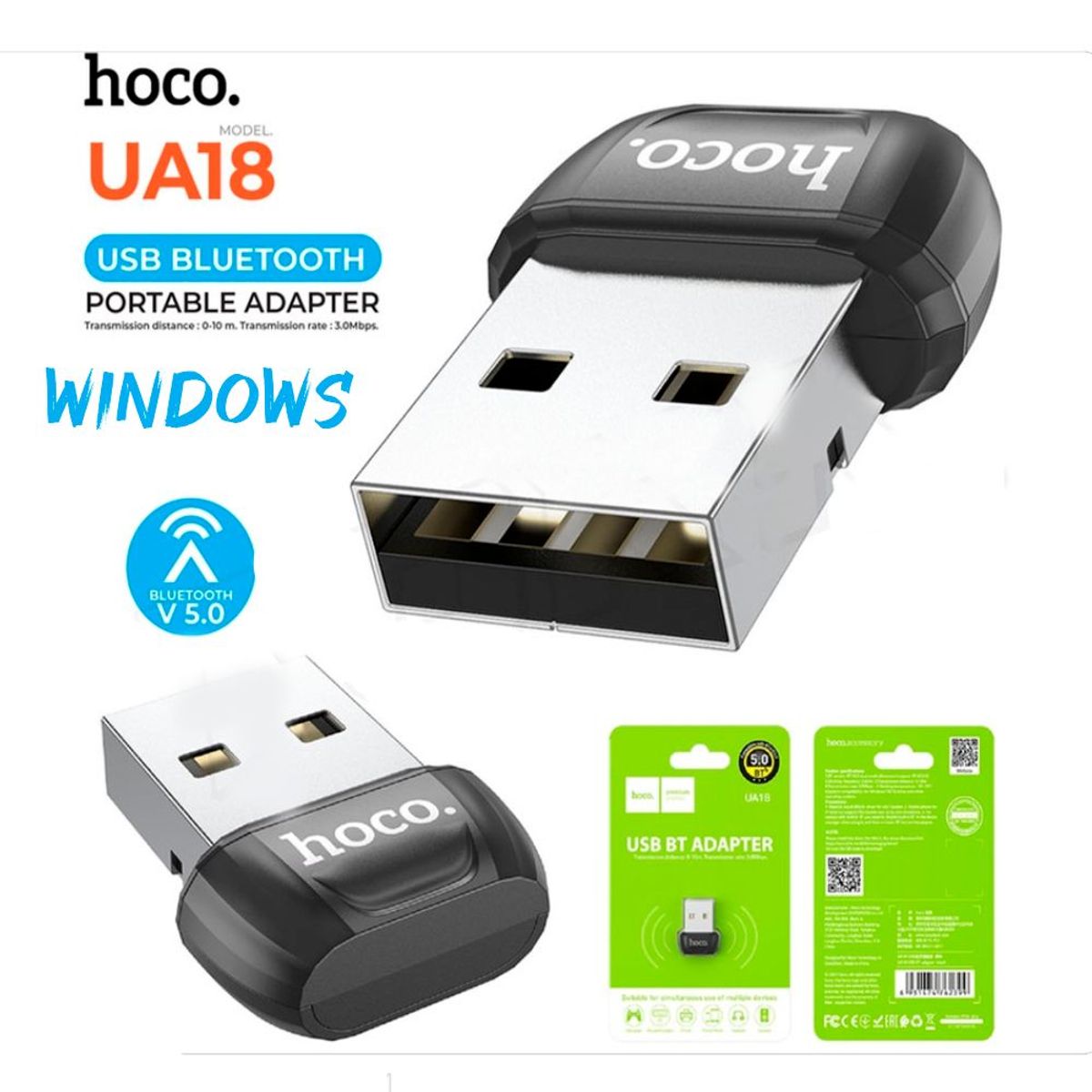 HOCO - Adaptador USB Bluetooth UA18 HOCO