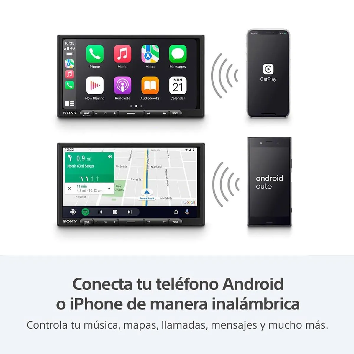SONY - Sony Autoradio con pantalla táctil y Bluetooth XAV-AX4000