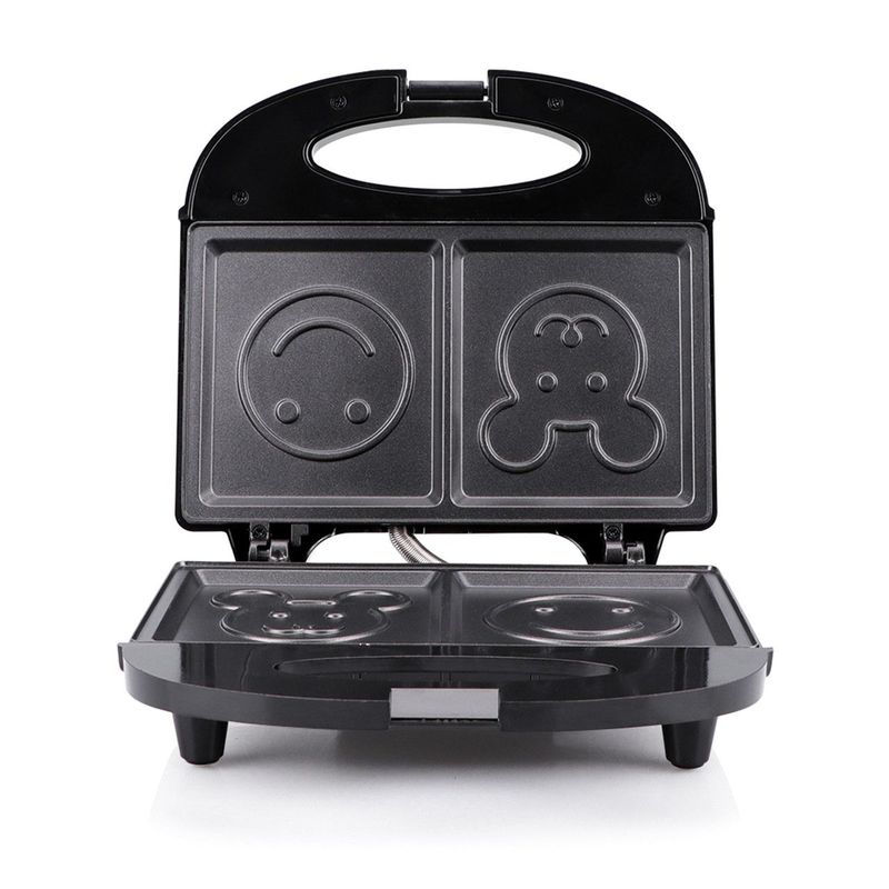 OEM - Sandwichera Sanguchera Eléctrica 750 W Cara Sonriente