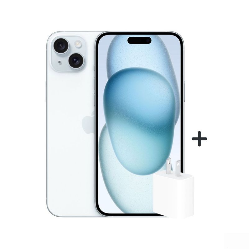 APPLE - iphone 15 128GB (CHIP FISICO) + Dado 20W - BLUE