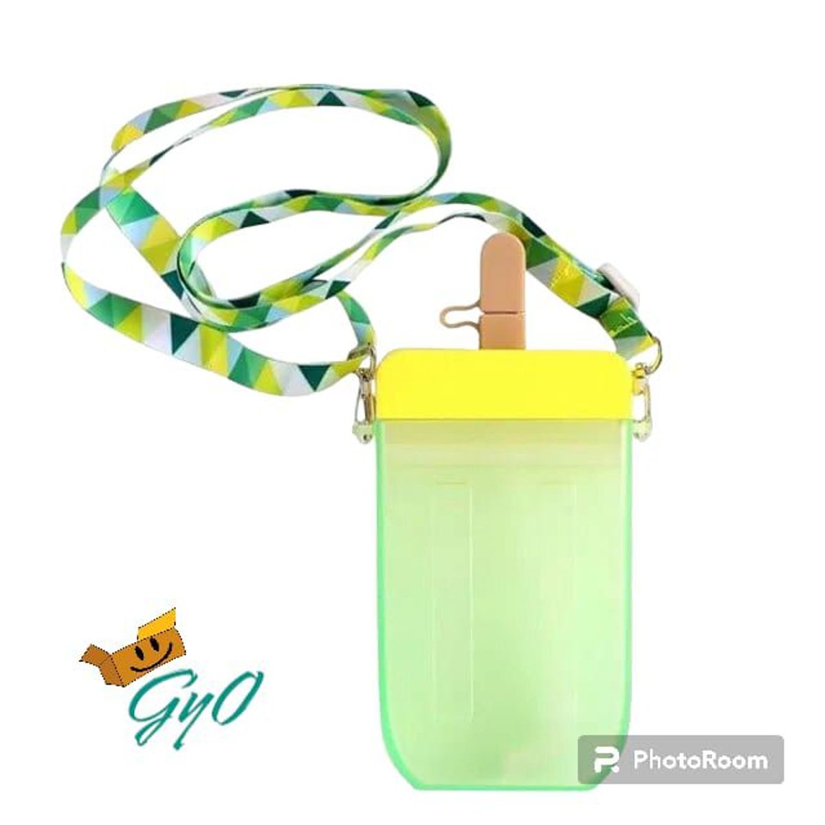 GENERICO - Tomatodo en forma de Helado  Amarillo con Stikers 2D y 3D