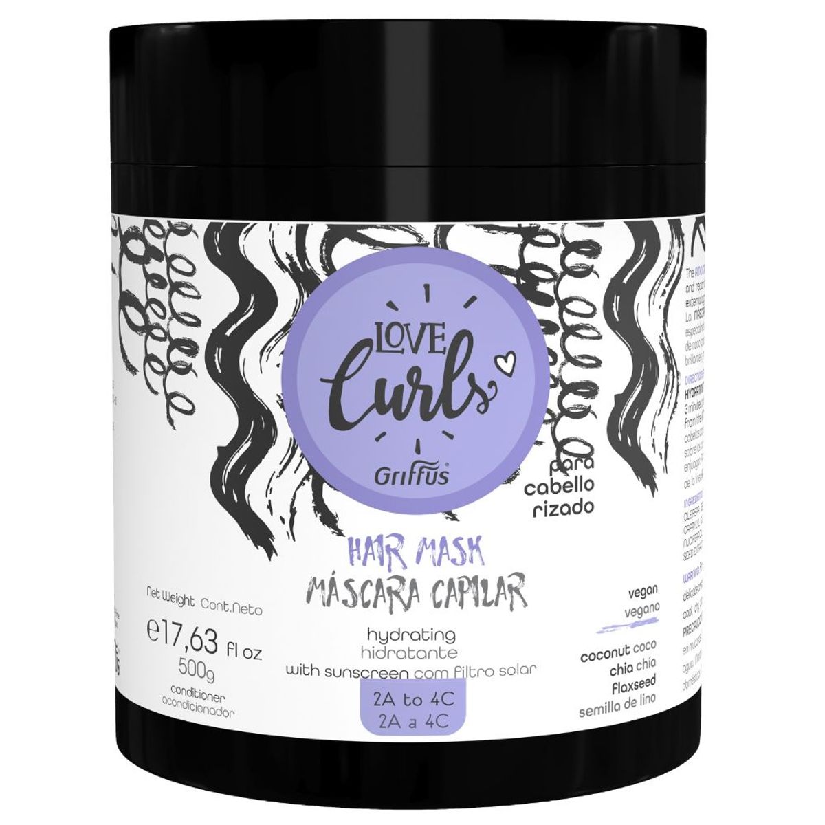 GRIFFUS - Love Curls Máscara Griffus 500g