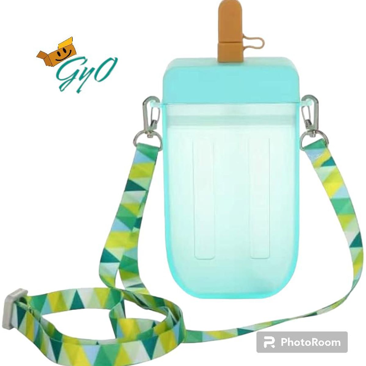 GENERICO - Tomatodo en forma de Helado  Turquesa con Stikers 2D y 3D