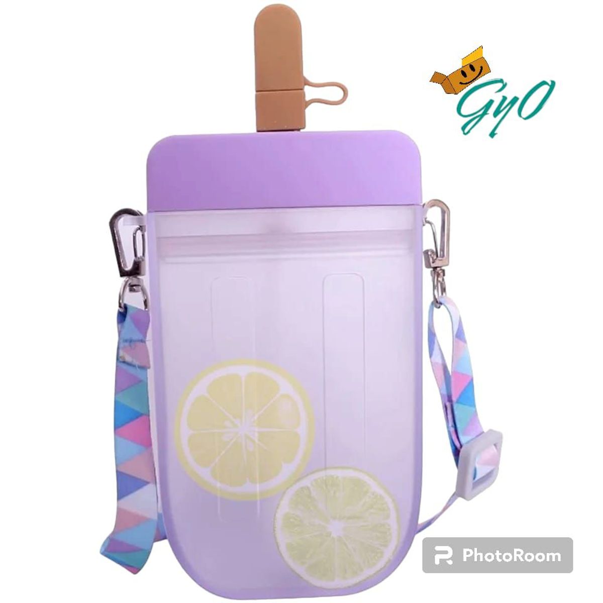 GENERICO - Tomatodo en forma de Helado  Lila con Stikers 2D y 3D