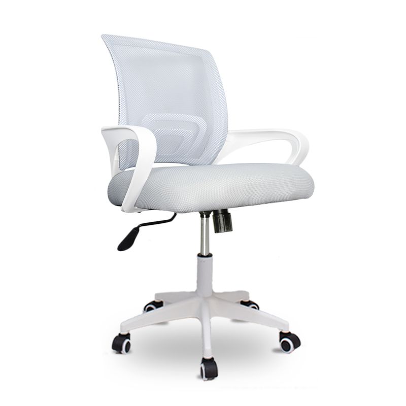 INIUS - Silla de Oficina Ergonómica Jane con Soporte Lumbar - Gris Claro