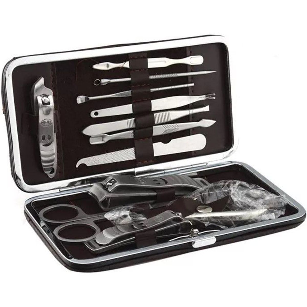 GENERICO - Set Manicure y Pedicure 14 piezas Acero