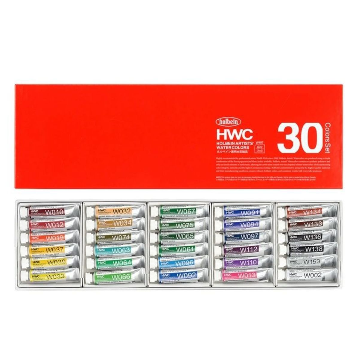 GENERICO - HOLBEIN Acuarelas Set 5ml 30 colores