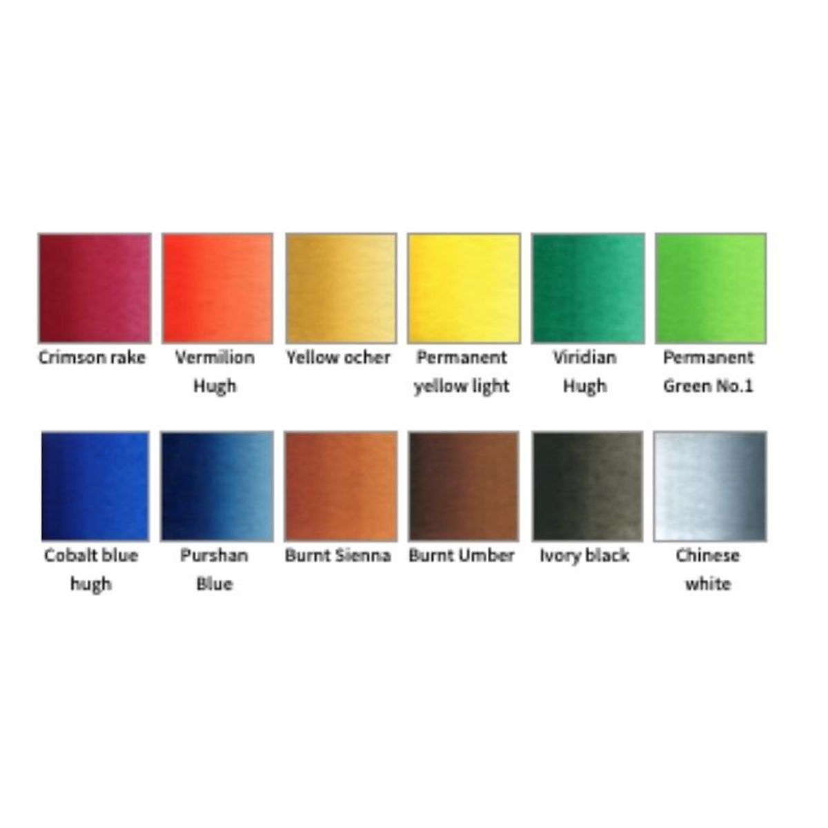 GENERICO - HOLBEIN Acuarelas Set 5ml 12 colores