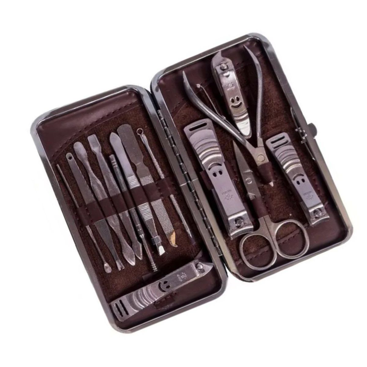 GENERICO - Set de Manicure y Pedicure Kit De 14pcs de Acero