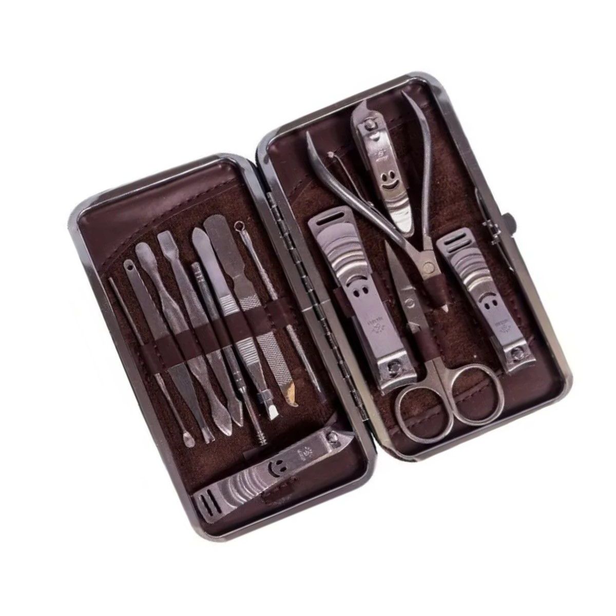 GENERICO - Set de Manicure y Pedicure Kit De 14pcs de Acero