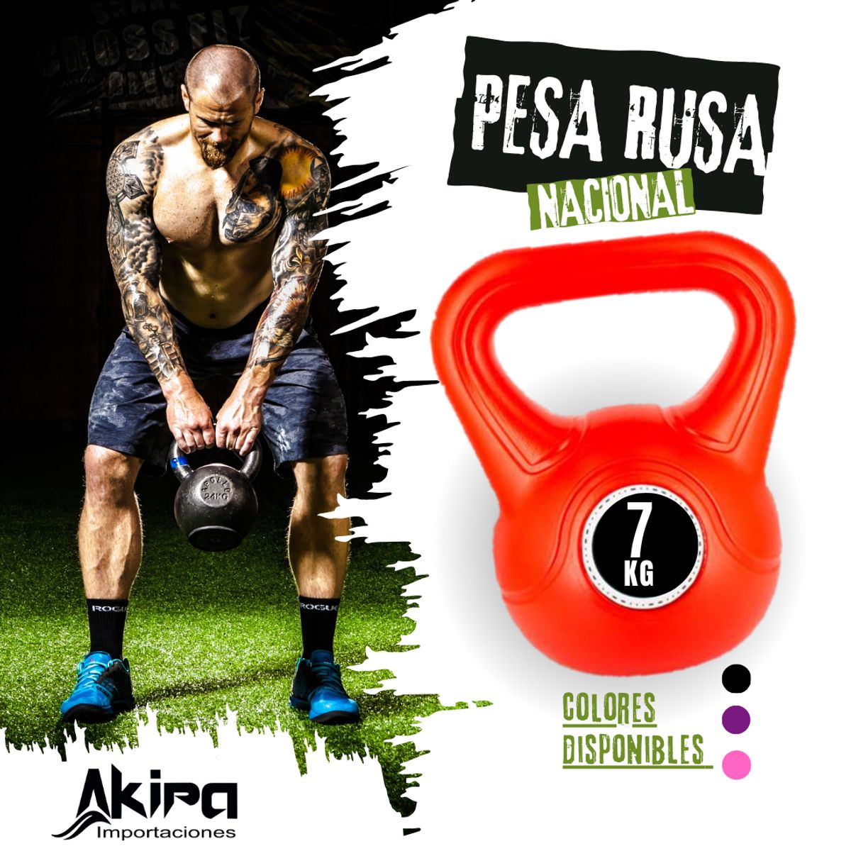 NACIONAL - Pesa Rusa 7 Kilos Nacional PVC