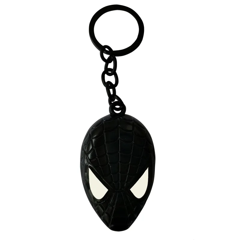 MARVEL - Llavero de Metal Black Spider-Man Colección Spider-Man