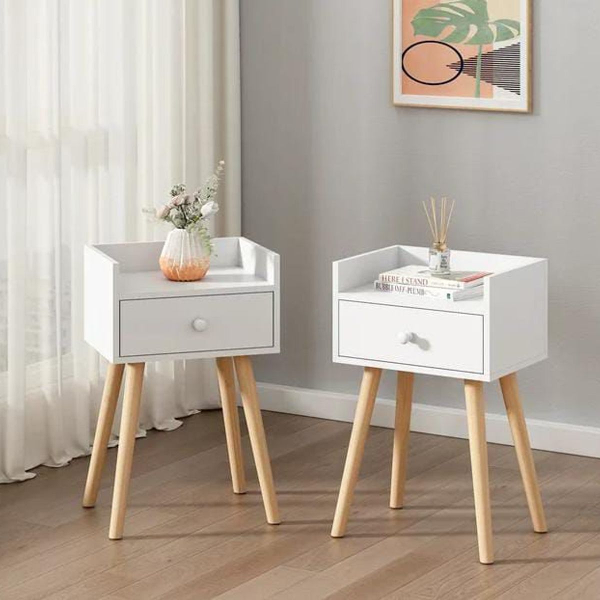 NACION MUEBLES - Velador Thalia set x2