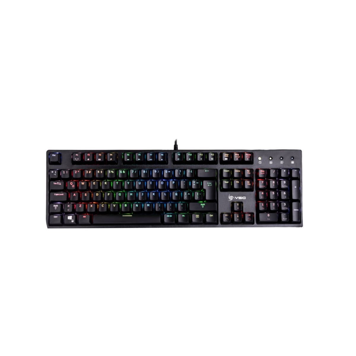 VSG - Teclado Mecánico Gamer VSG Alnilam Negro con Interruptor Kailh Marrón
