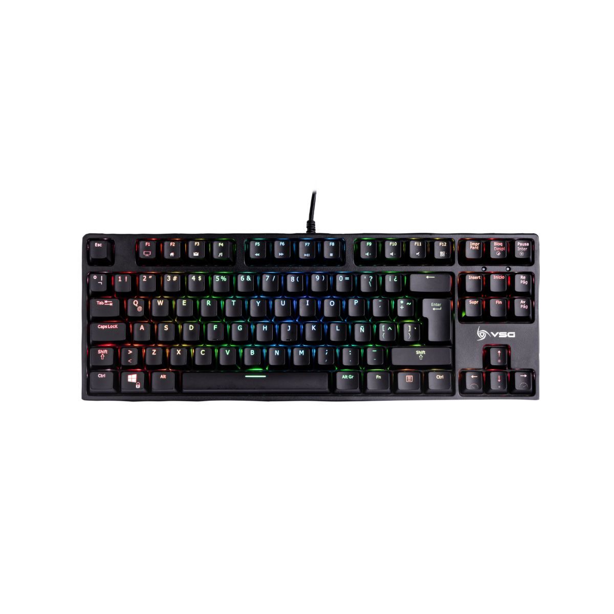 VSG - Teclado Mecánico Gamer VSG Alnitak Negro con Interruptor Kailh Rojo