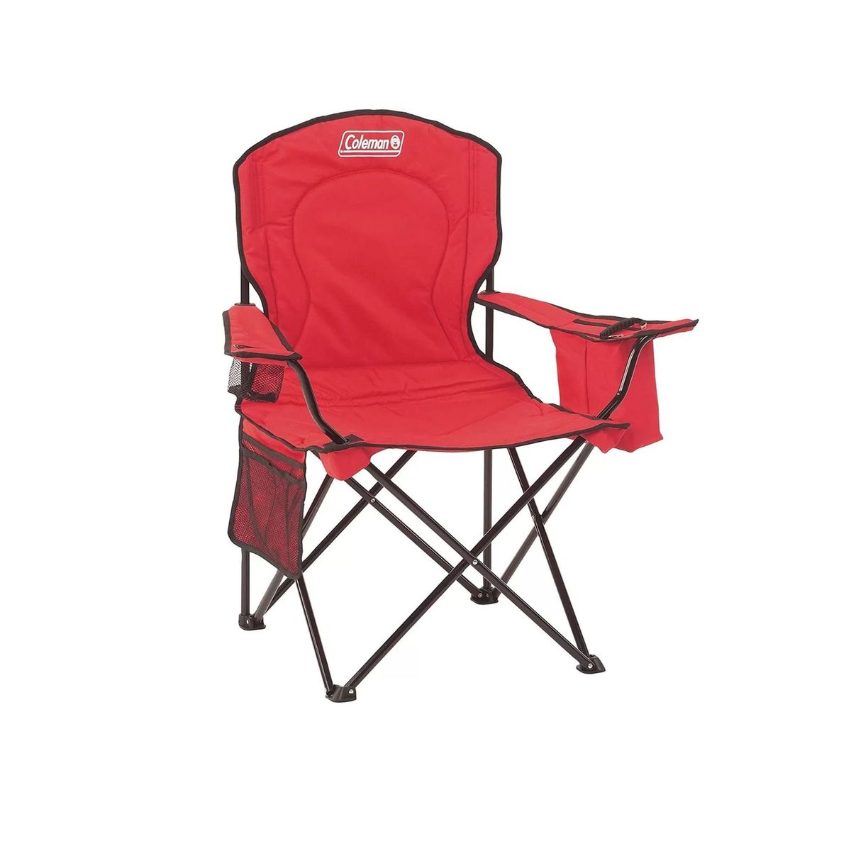 COLEMAN - Silla Coleman Quad con Cooler Rojo