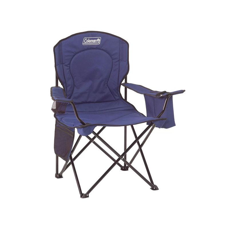 COLEMAN - Silla Coleman Quad con Cooler Azul