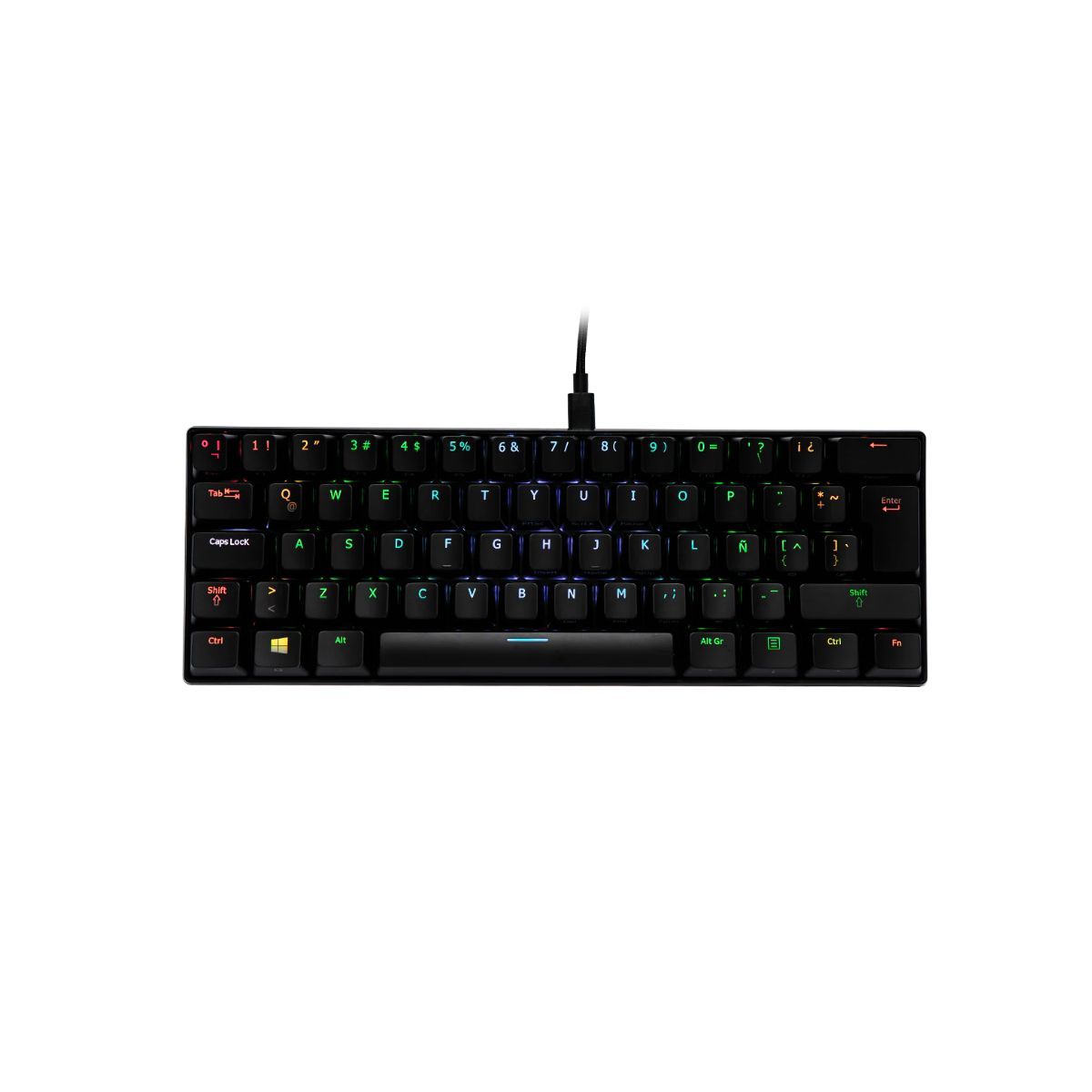 VSG - Teclado Mecánico Gamer VSG Mintaka Negro con Interruptor Kailh Marrón