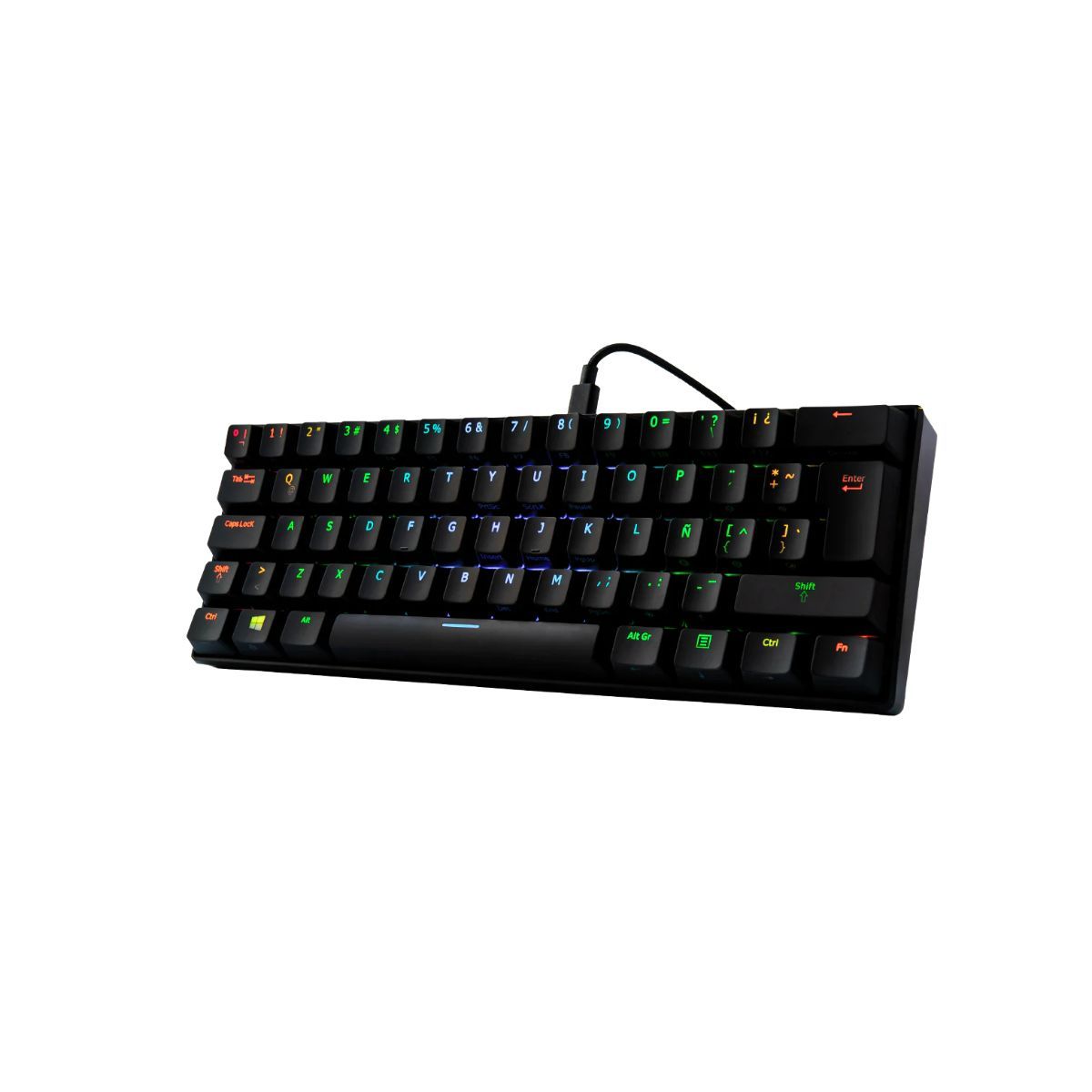 VSG - Teclado Mecánico Gamer VSG Mintaka Negro con Interruptor Kailh Marrón