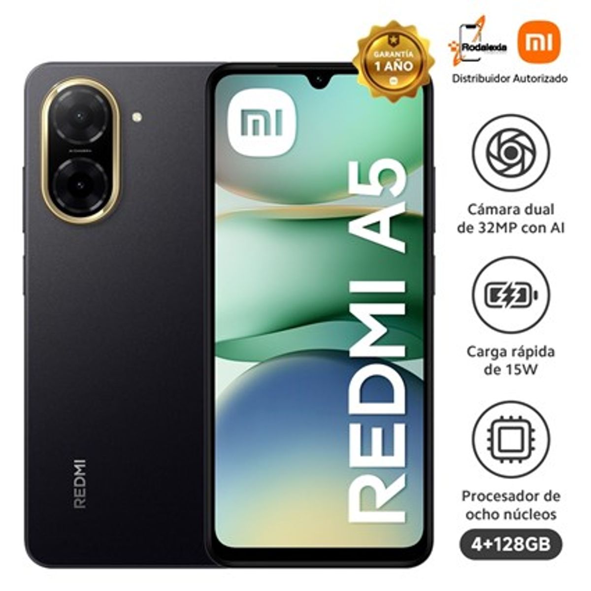 XIAOMI - CELULAR XIAOMI REDMI A5 3GB RAM 64GBROM COLOR NEGRO