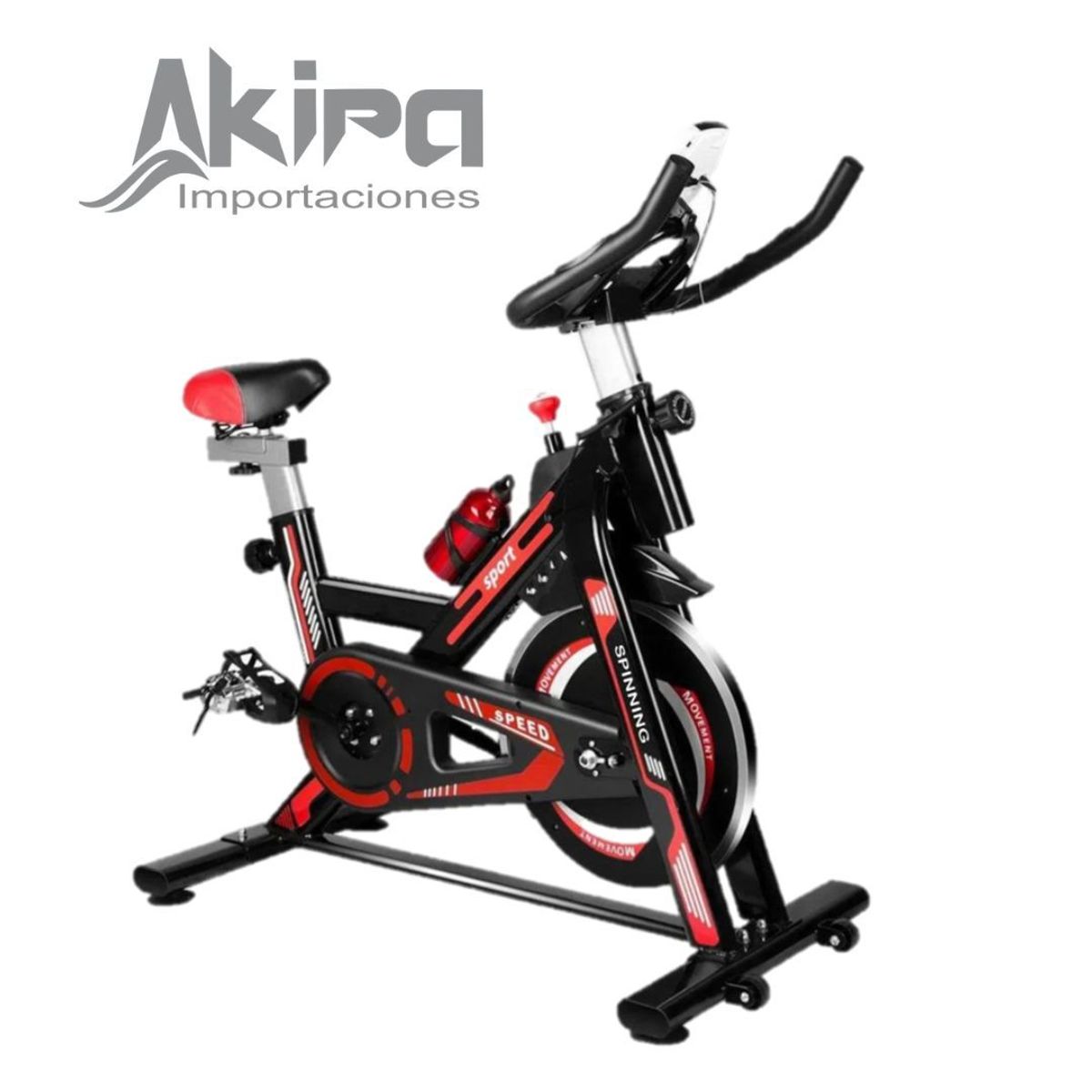 NO LOGO - Bicicleta Estacionaria Volante De 12 Kg Color Azul