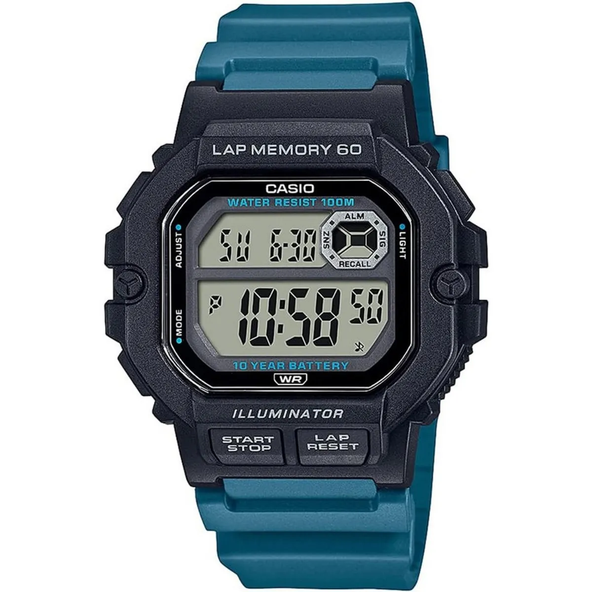 CASIO - Reloj Casio Digital WS-1400H-3AVDF Hombre