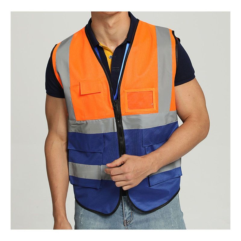 42AROZINA - ropa de trabajo chaleco de seguridad reflectante con múltiples bolsillos