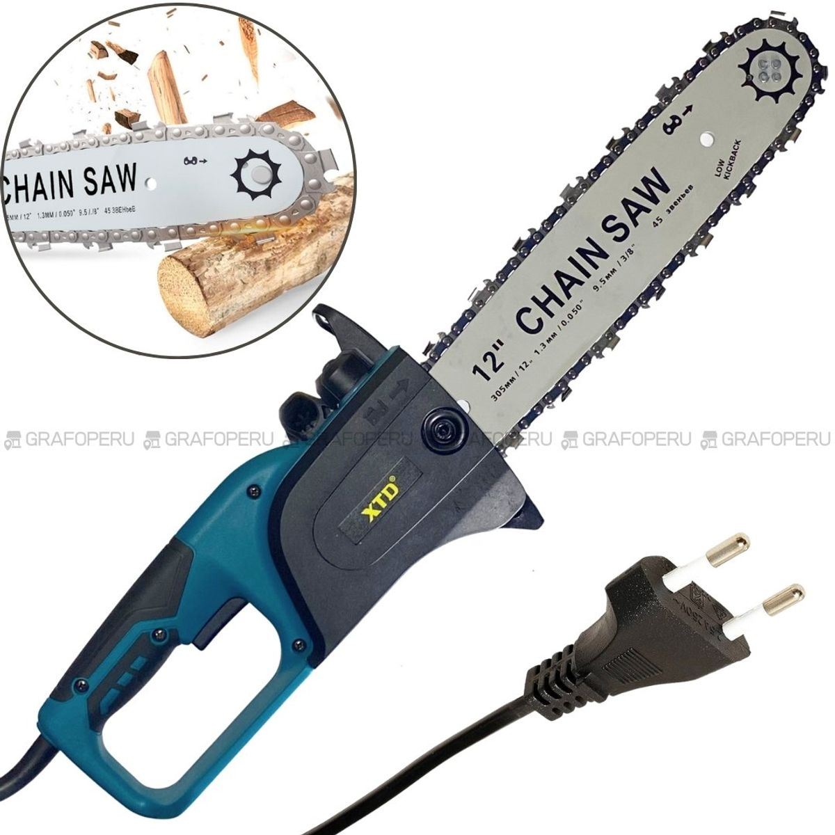 XTD - Motosierra Electrica 12 Pulgadas 220v XTD Potencia 700W