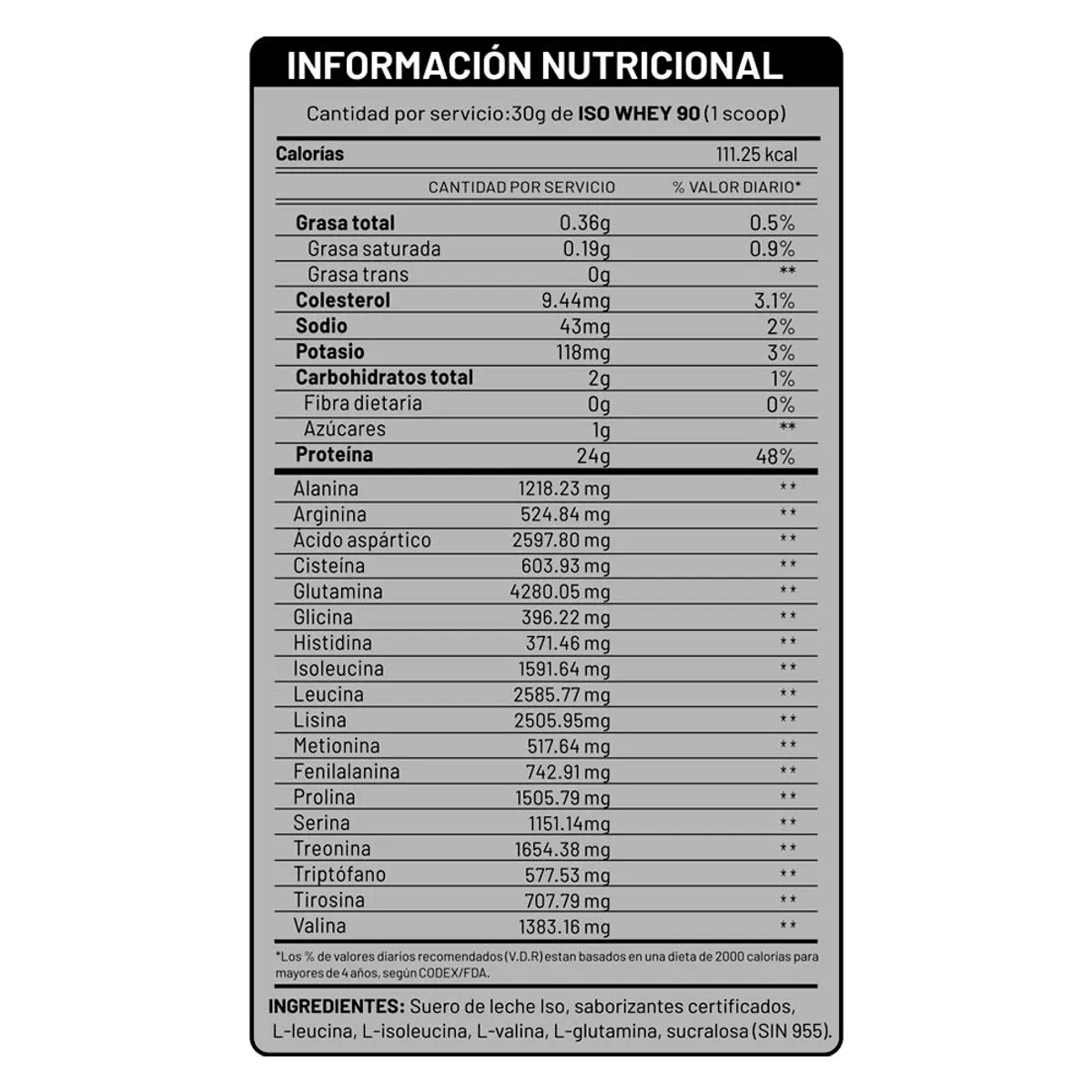 UNIVERSE NUTRITION - Iso Whey 90 de 1.1 kg Chocolate