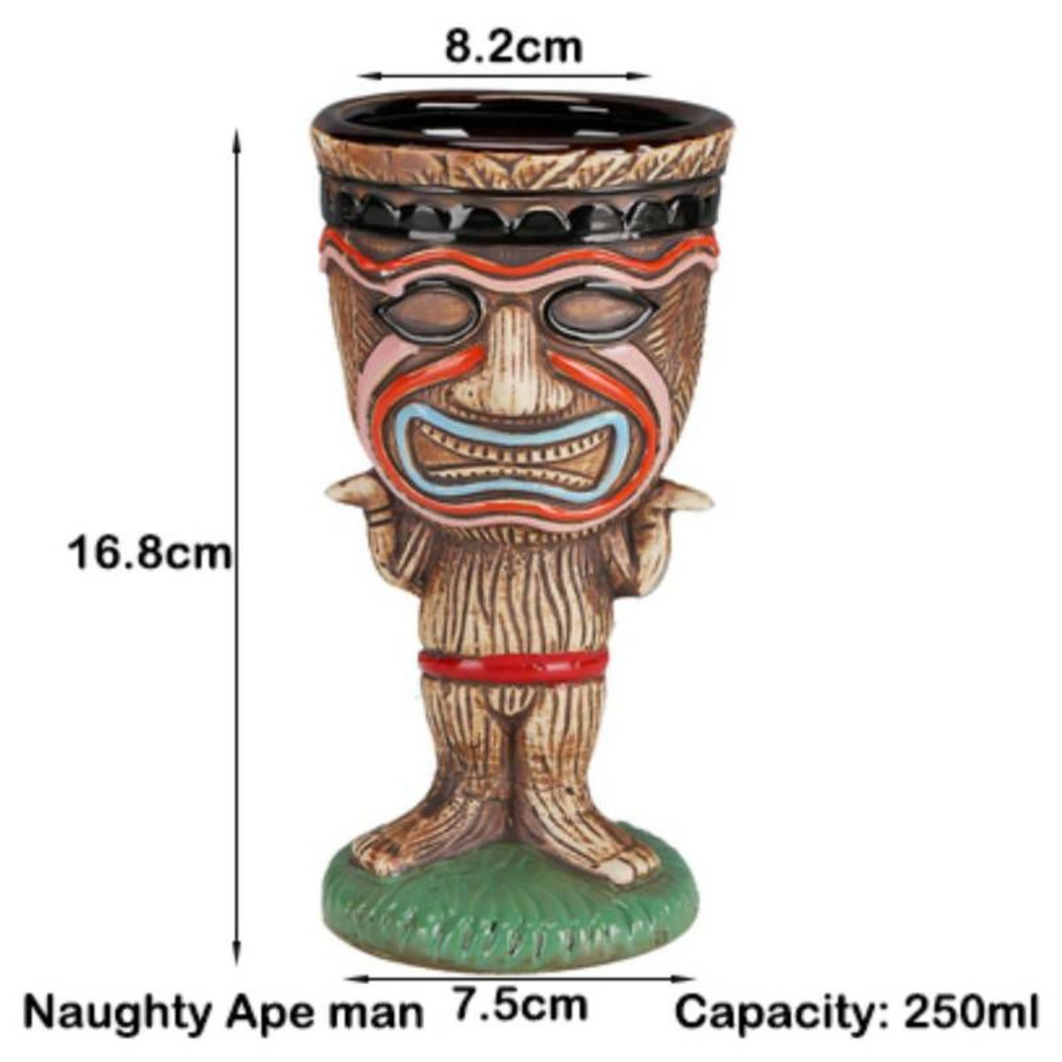 GENERICO - Tiki Mug Kichwa Vaso Para Cóctel 250 ml