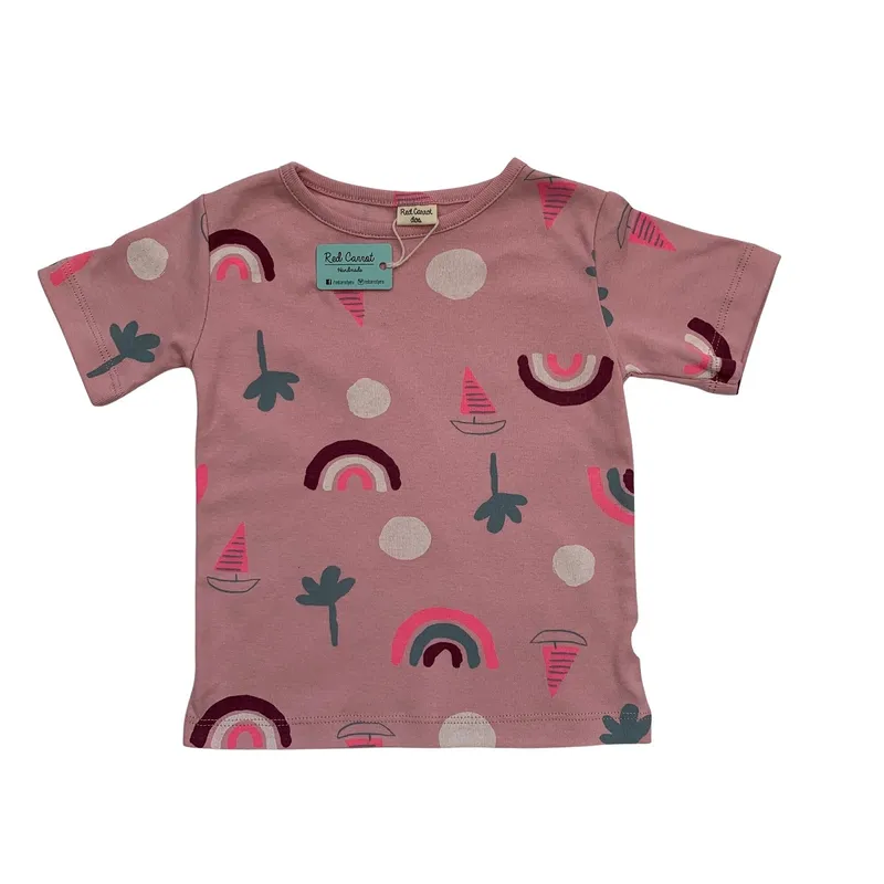 RED CARROT - Polo rosado con arcoiris